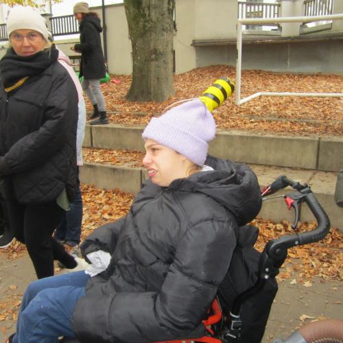 Emilia bei der Martinsfeier