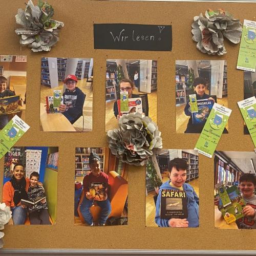 Lesezeichen und Fotos